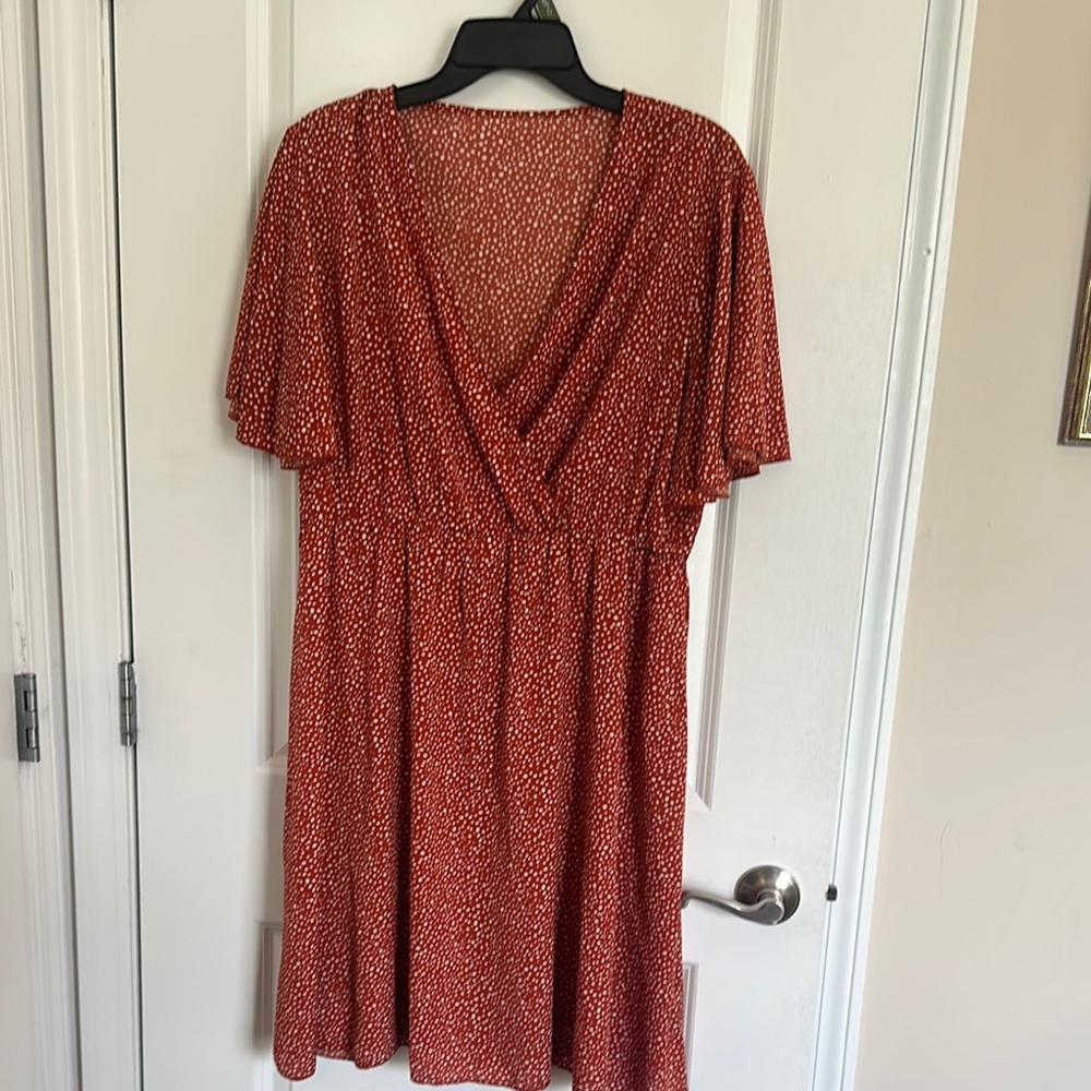 Orange Polka Dot Dress